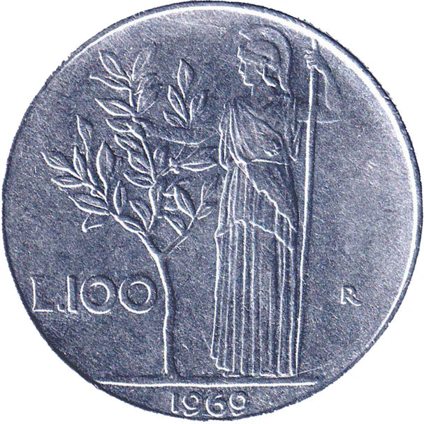 100 lire, la moneta con l'ulivo